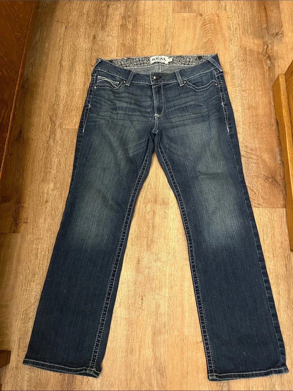 Ariat Dark Blue Straight-Leg Jeans